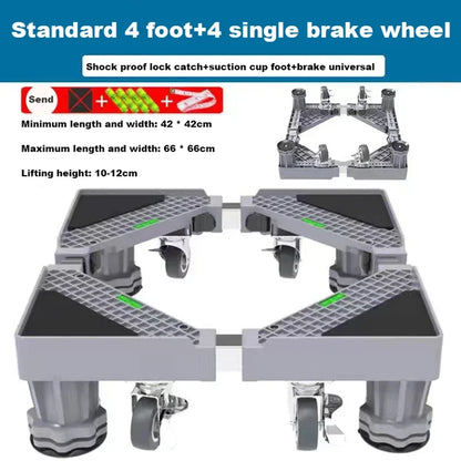 Mini Fridge Stand Adjustable Refrigerator Stand with 4 Strong Feet Universal Stand Base Washing Machine Stand Washer and Dryer Pedestals Multi-Functional Base for Appliance