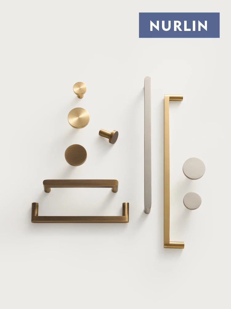 Brushed Brass Cabinet pulls Kitchen Cabinet Handles, Cabinet Pulls Kitchen Cabinet Hardware for Cupboard Nickel Brushed Antique Brass Matte Gold CH111
