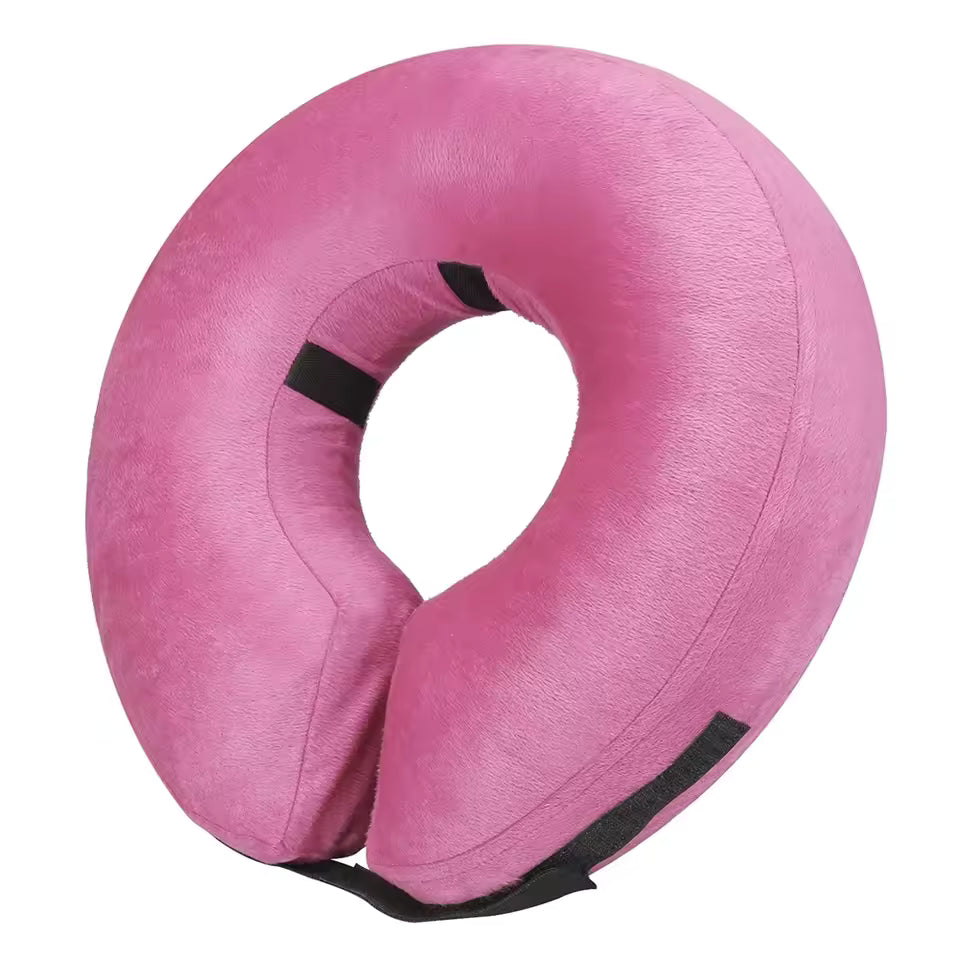IEUUMLER Inflatable Recovery Dog Collar, Protective Donut Cone, Adjustable Soft Collar for Dog and Cat After Surgery Prevent from Biting & Scratching ( Size ,S/M/L) )