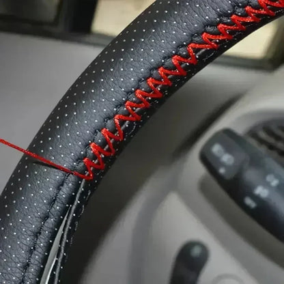 Car Steering Wheel Braid Cover Black Artificial Leather For Volkswagen VW Golf 7 Mk7 Touran Up New Polo Jetta Passat B8 Tiguan