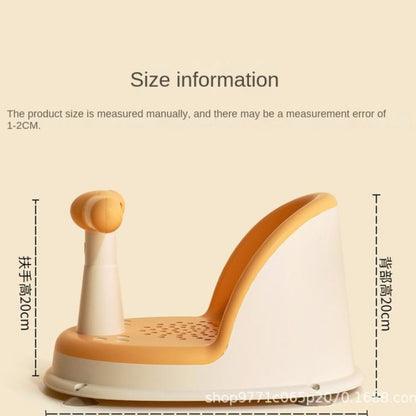 Baby Bath Seat for Babies 6 Months & Up, Non-Slip Toddler Bath Seat Portable Shower Stand for Newborns and Young Children Children's Growth Accessories