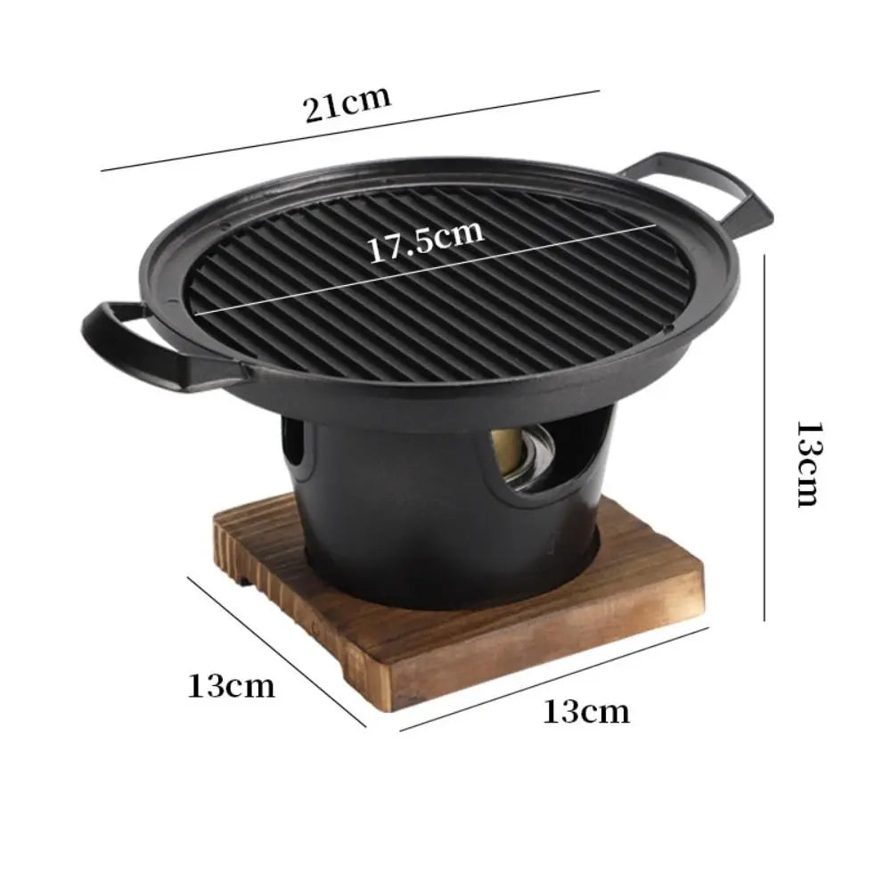 Detachable Japanese Alcohol Stove Korean Portable Non-stick Mini Barbecue Stove Barbecue Grill Camping