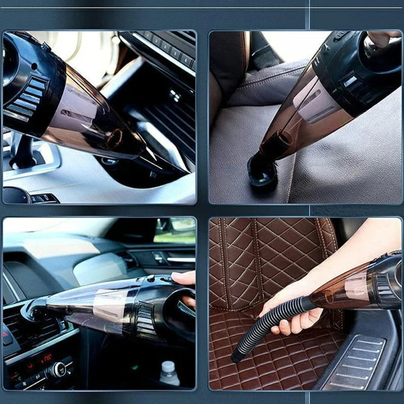 Wireless Car Vacuum Cleaner Portable Handheld - Dual Use for Home and Car Power Cord