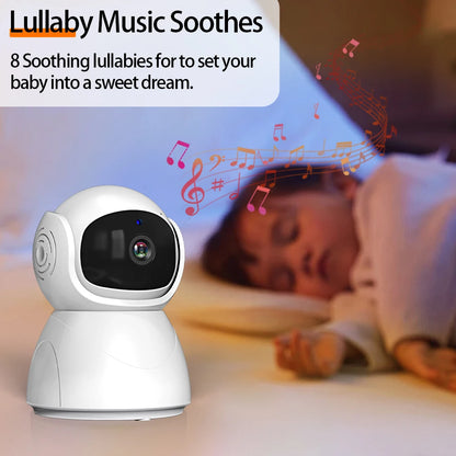 5" 720P HD IPS Screen Video Baby Monitor Pan Tilt 4X Zoom Camera Babysitter 2 Way Audio Night Vision 3500mAh Battery Lullaby VOX
