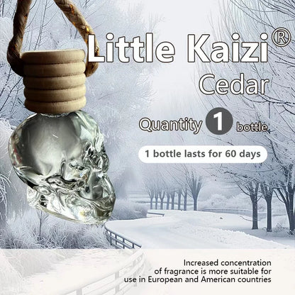 Little Kaizi *Skull Shape *Scented Car Air Freshener - Long-Lasting Car Diffuser - Lasts 60+ Days-A scent that men and tough guy