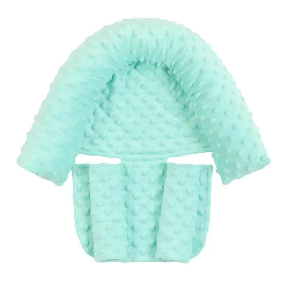 Baby Car Seat Head Support for Newborn, 2 in 1 Infant Car Seat Head Body Support with Strap Pads, Soft Stroller Cushion Pillow Insert