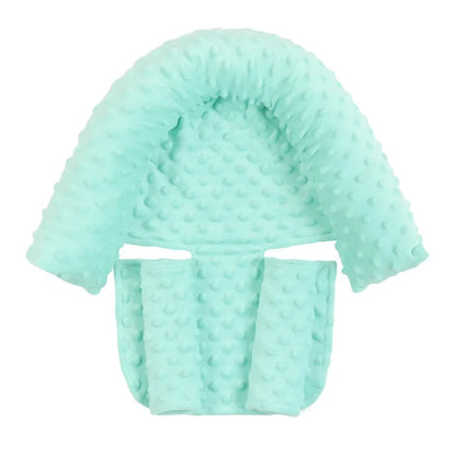 Baby Car Seat Head Support for Newborn, 2 in 1 Infant Car Seat Head Body Support with Strap Pads, Soft Stroller Cushion Pillow Insert