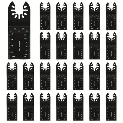 50Pcs Oscillating Tool Blades Professional Universal Oscillating Saw Blades Wood Multitool Blades Compatible with Dewalt, Milwaukee, Ryobi, Rockwell, Bosch