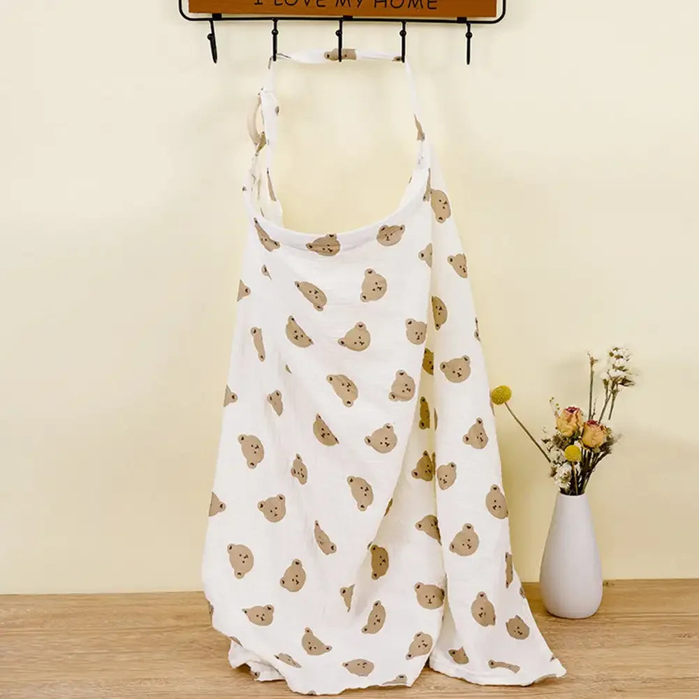Baby Breastfeeding Cover Cotton Baby Feeding Nursing Cover Adjustable Privacy Breastfeeding Apron Soft Gauze Stroller Blankets
