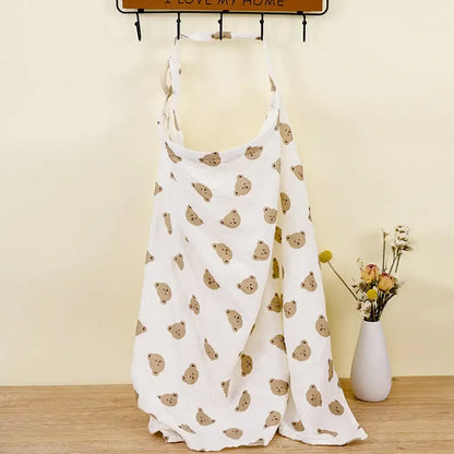 Baby Breastfeeding Cover Cotton Baby Feeding Nursing Cover Adjustable Privacy Breastfeeding Apron Soft Gauze Stroller Blankets