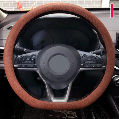 Anti-skid Silicone Auto Steering Wheel Cover With Elastic Stretch To Enhance Internal Design And Comfortable Grip Access