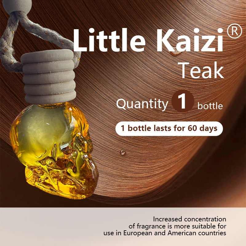 Little Kaizi *Skull Shape *Scented Car Air Freshener - Long-Lasting Car Diffuser - Lasts 60+ Days-A scent that men and tough guy