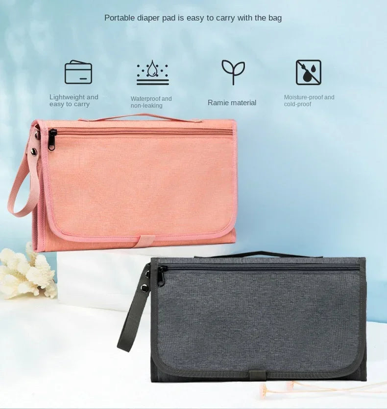 Portable Diaper Changing Pad Portable Baby Changing Pad with Pockets Waterproof Travel Diaper Changing Station Kit Baby Gift Hot