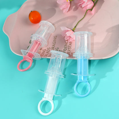 Baby Pacifier Feeder, Baby Liquid Medicine Dispenser, Anti-choking Silicone Needle Feeder Water Feeder, With Measuring 20ml Cup