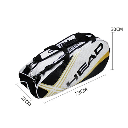 Tennis Rackets Bag Large Capacity 3-6 Pieces Tennis Backpack Badminton Gymbag Squash Racquet Bag With Separated Shoes Bag