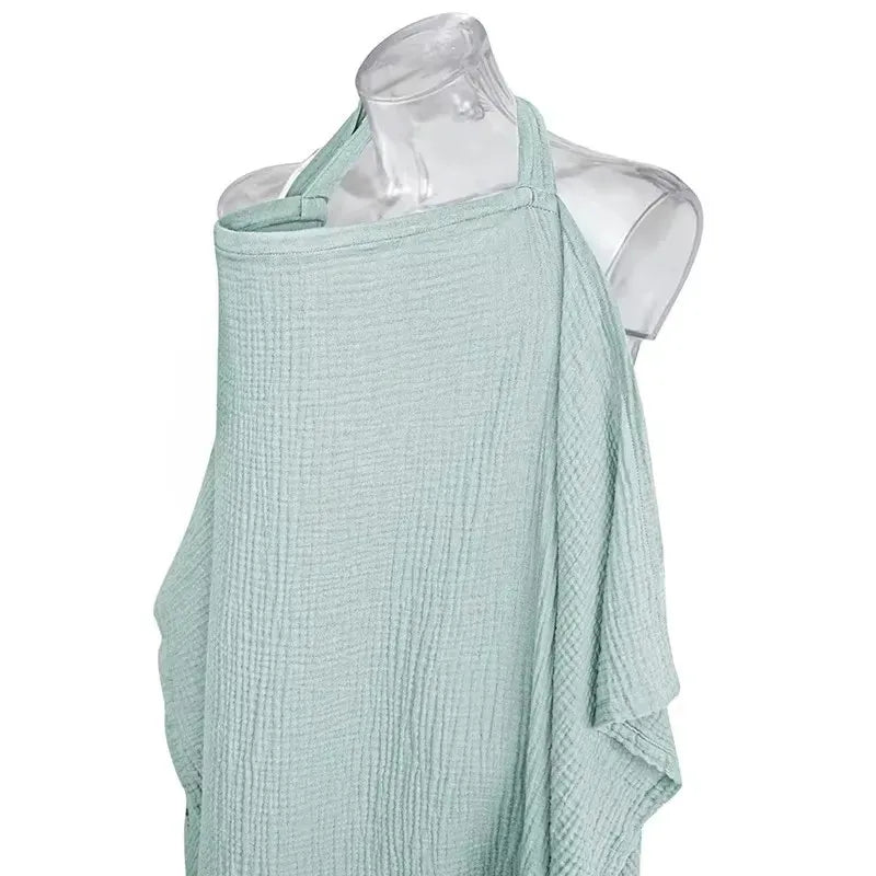 Breathable Baby Nursing Cover Maternity Breastfeeding Cover Cotton Muslin Baby Feeding Blanket Privacy Apron Stroller Blankets