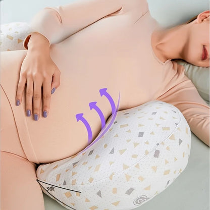 1pc SoftTouch Adjustable Pregnancy Pillow U Shaped Full Body Support Cushion with Removable Cover Portable Back Support for Side