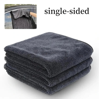 40x60CM/60x90CM Microfiber TowelsUltra-Thick Car Washing Towel Auto Extra Soft Rag Car Care Cleaning Drying Cloth New 2025