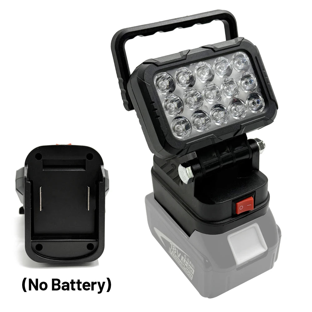 Power Tool Parts for Makita  BL1830 18V Lithium Battery LED Work Lights Lamp Hand Lantern Spotlight Camping Emergency Lighting