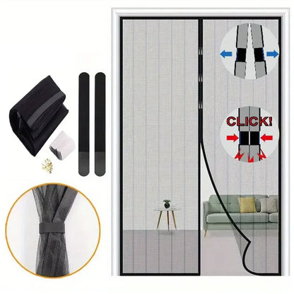 Magnetic Screen Door Fits Door Curtain Anti Mosquito Insect Fly Bug Automatic Closing Household Ventilation Door Curtain