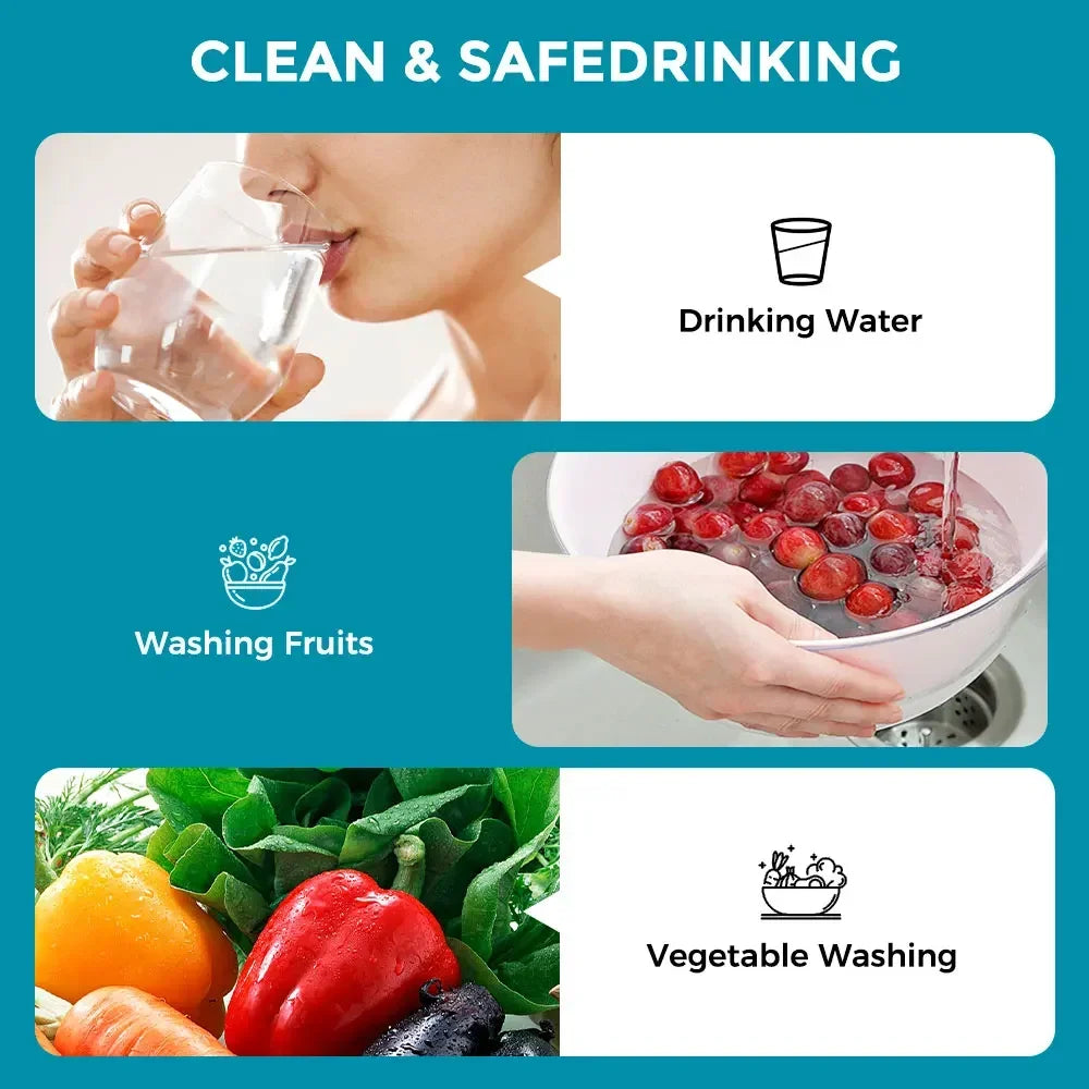 Water Filter Faucet Drinking Water Beverage Faucet 1/4"Kitchen Faucet Water Purifier Tap Drinking Tap Single Cold Water Sink Faucet Stainless Steel Filter Clean Water Faucet