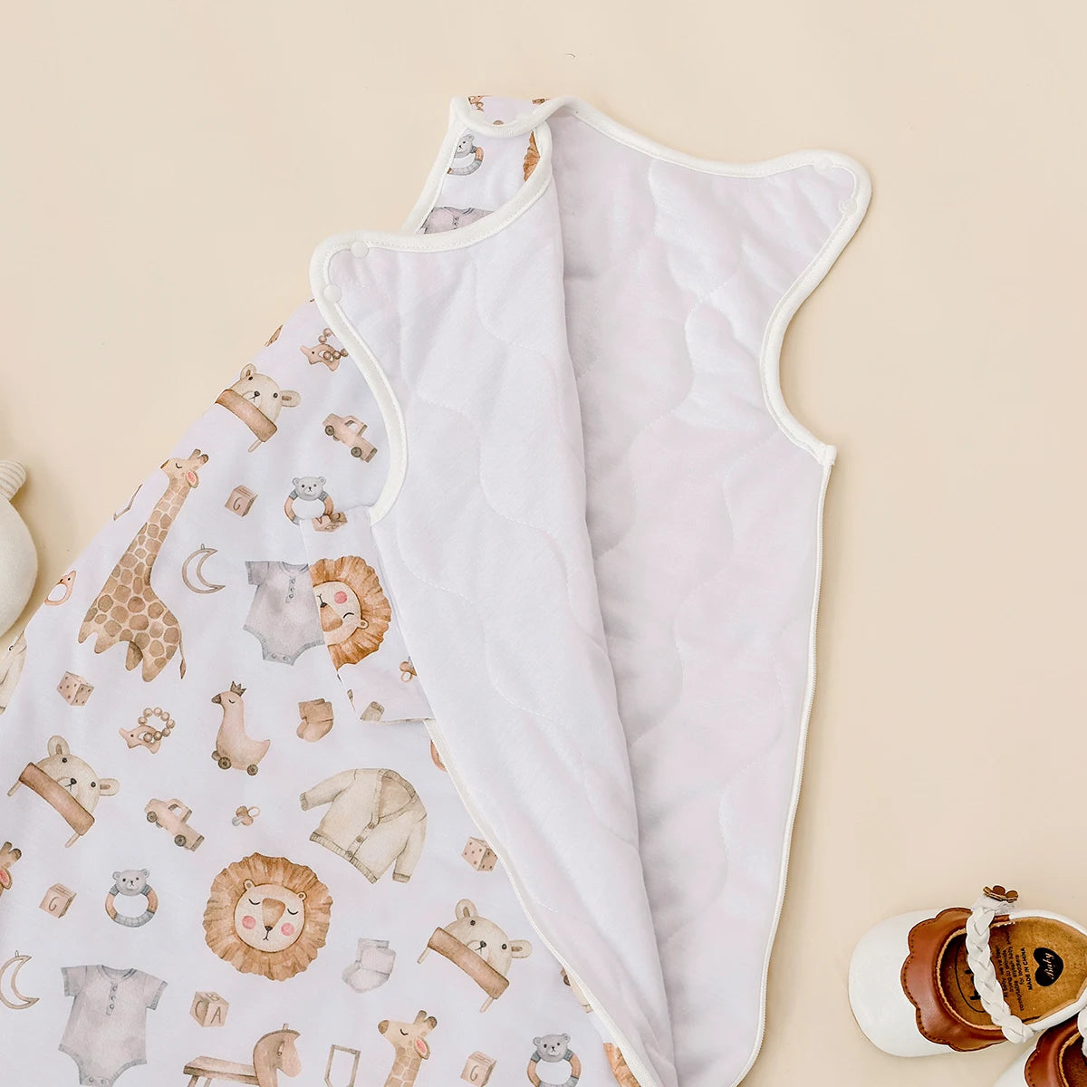 Baby Sleep Sack | 100% Polyester Warm Vest Sleep Sack For Winter Wearable Soft Newborn Baby Sleeping Bag