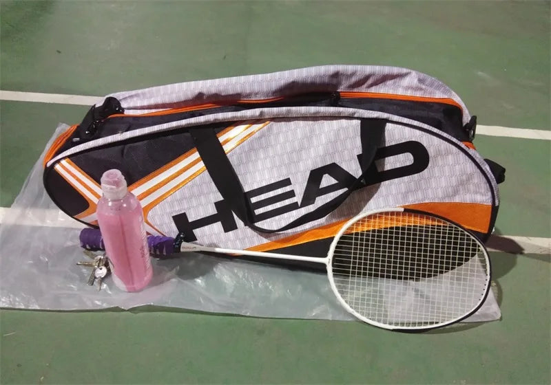 Tennis Rackets Bag Large Capacity 3-6 Pieces Tennis Backpack Badminton Gymbag Squash Racquet Bag With Separated Shoes Bag