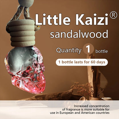 Little Kaizi *Skull Shape *Scented Car Air Freshener - Long-Lasting Car Diffuser - Lasts 60+ Days-A scent that men and tough guy