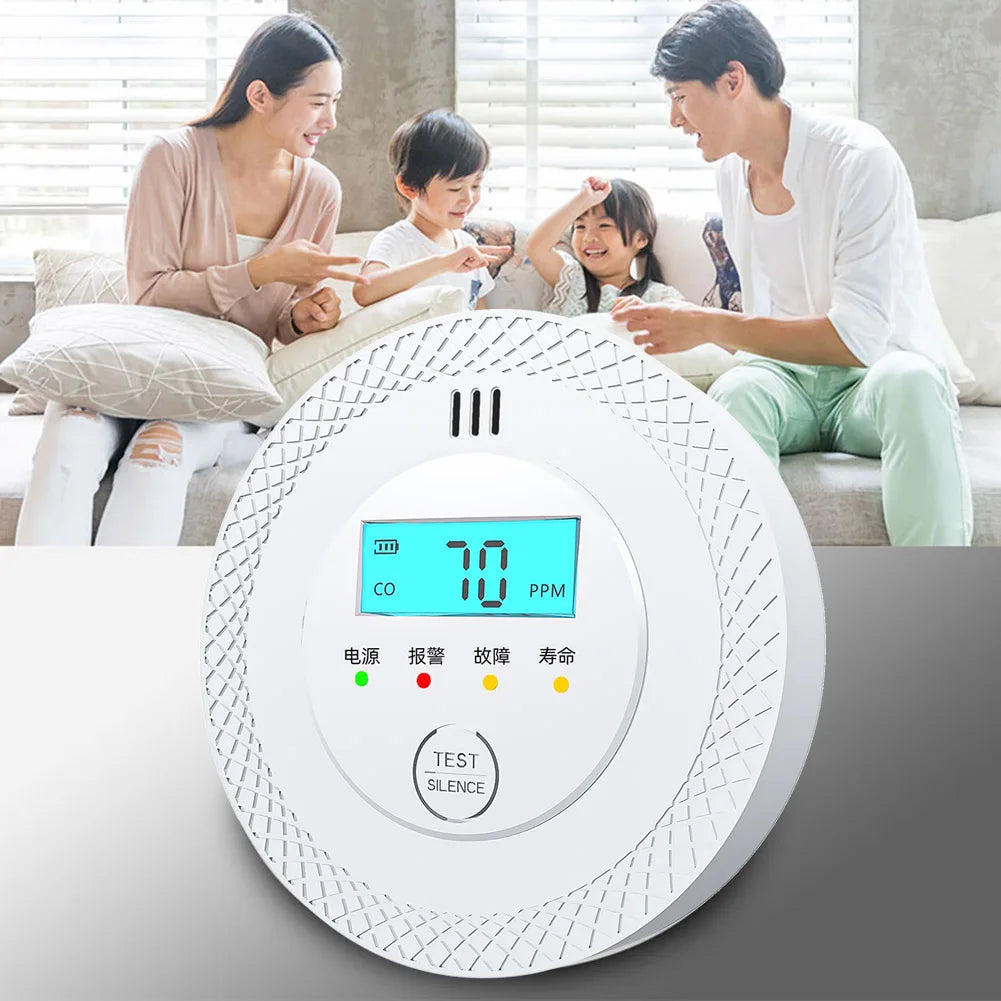 Carbon Monoxide Detectors, CO Detector Battery Operated with Sensitive Sensor, Digital Display and Sound Warning, 85dB High Sensitive Warning CO Detector with LEDs Carbon Monoxide Detector Alarm for Home Depot