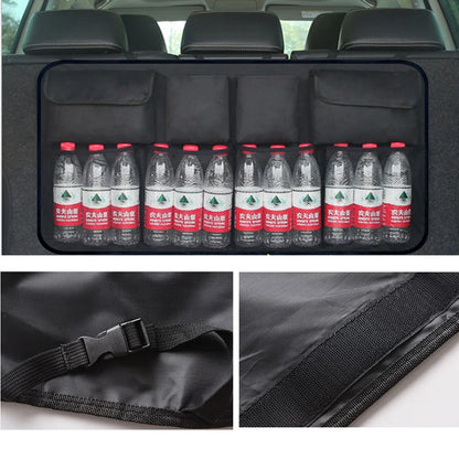 Car Trunk Organizer Adjustable Backseat Storage Bag Net High Capacity Multi-use Oxford Automobile Seat Back Organizers Universal
