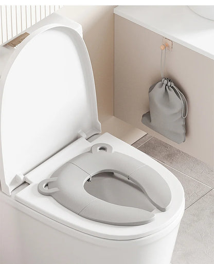 Folding Baby Potty Training Seat Mat + Storage Bag Portable Travel Toilet Seat Cushion for Kids Children's Potty Mat