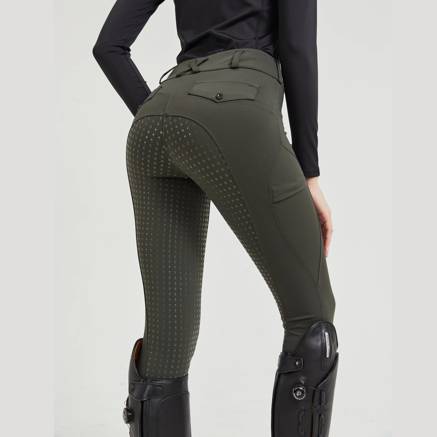 Professional horse riding pants silicone anti-slip quick-dry tight-fitting cycling sports pants for equestrian exams