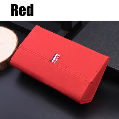 Car Sun Visor Suede Leather Sunglasses Case Microsoft Eyeglasses Hanger Car Glasses Holder Glasses Box Organizer Mount