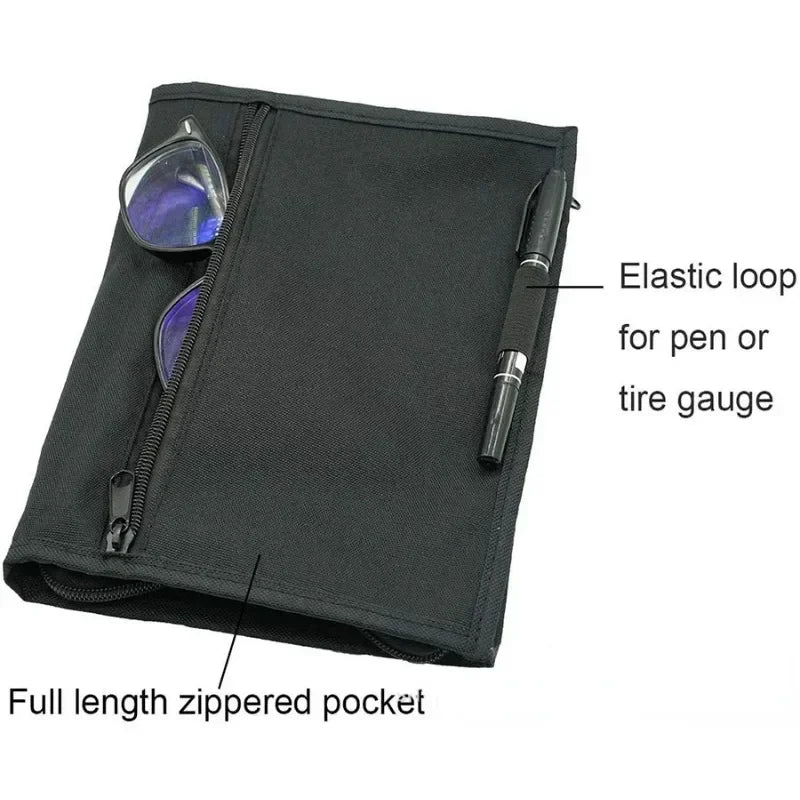 Car Interior Supplies Oxford Cloth Multi-pocket Portable Document Storage Bag Glove Box Manual Registration Card Storage Bag