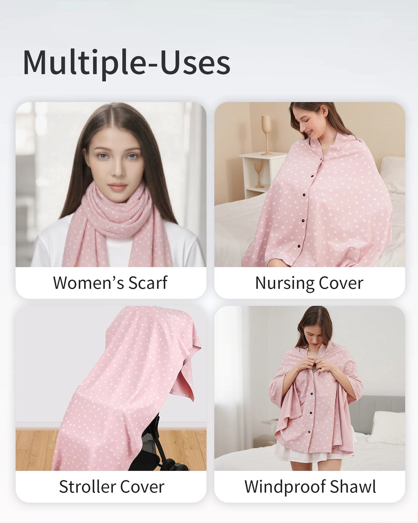 Mother Outing Breastfeeding Cover Cotton Baby Feeding Nursing Covers Adjustable Privacy Breastfeeding Apron Stroller Blanket