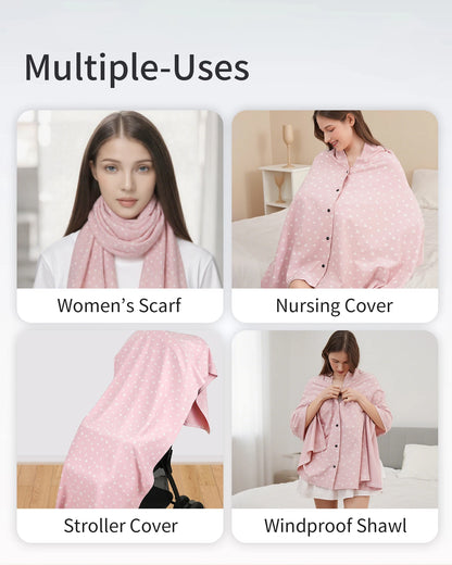 Mother Outing Breastfeeding Cover Cotton Baby Feeding Nursing Covers Adjustable Privacy Breastfeeding Apron Stroller Blanket
