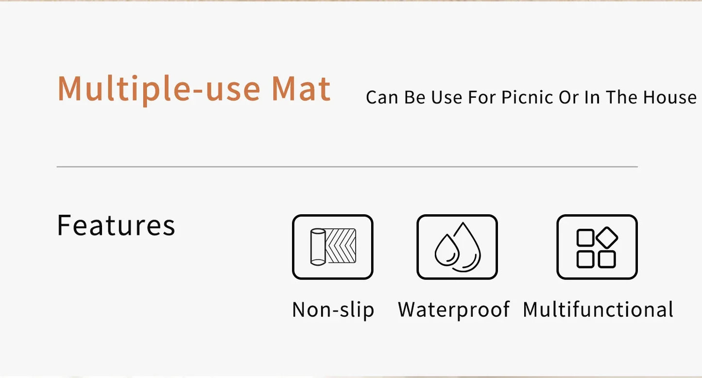Baby Play Mat, Thicken Foam Cushioned & Waterproof Playpen Mat for Infants and Toddlers, Stylish and Just Wipe-Clean Playmat for Baby Play on Floor
