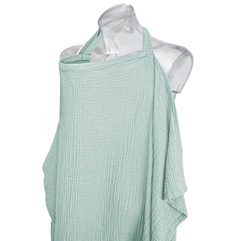 Breathable Baby Nursing Cover Maternity Breastfeeding Cover Cotton Muslin Baby Feeding Blanket Privacy Apron Stroller Blankets