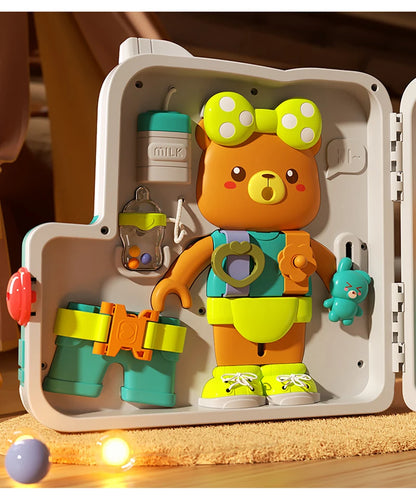 Baby Busy House Sensorial Montessori Toys 3D Busy Board Music Light Switch Fine Motor Training Games Educational Toys For Kids