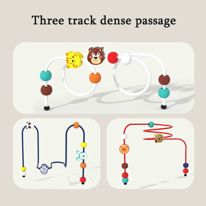 Montessori Baby Toys Wooden Roller Coaster Bead Maze Toddler Early Learning Educational Puzzle Math Toy for Children 1 2 3 Years