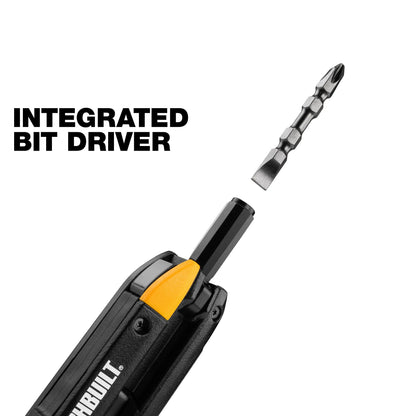 TB-H4-12-IM Electrician's Folding Utility Knife With Bit Driver Pry Bar Hand Tools