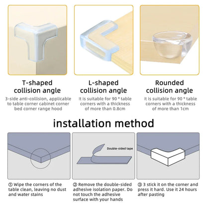 Table Corner Protectors for Baby Furniture Corner Guards Clear Children Anti Collision Edge Guards Baby Safety Table Edge Covers