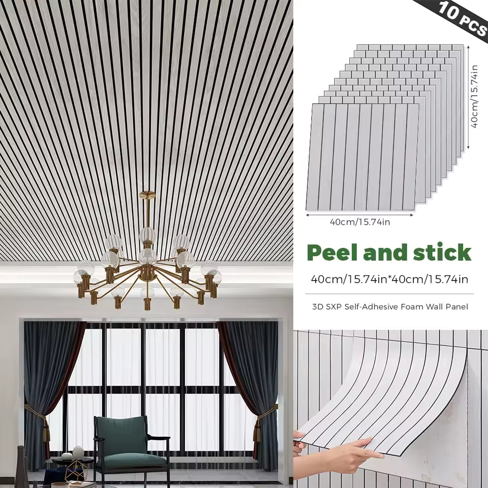 10-Piece Peel and Stick Backsplash Seamless Tile,40*40cm,Stick on Backsplash for Kitchen/Bathroom/Laundry Room