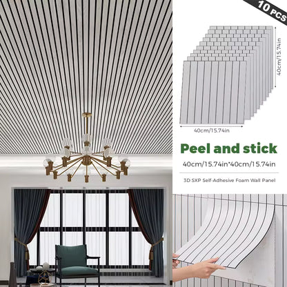 10-Piece Peel and Stick Backsplash Seamless Tile,40*40cm,Stick on Backsplash for Kitchen/Bathroom/Laundry Room