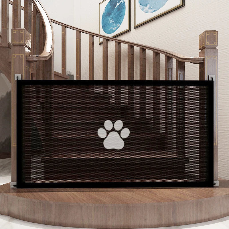 Pet Dogs Baby Safety Fence Cat and Dog Safety Fences Pet Divider Fences Portable Folding Breathable Mesh to Ensure Pet Safety