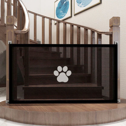 Pet Dogs Baby Safety Fence Cat and Dog Safety Fences Pet Divider Fences Portable Folding Breathable Mesh to Ensure Pet Safety