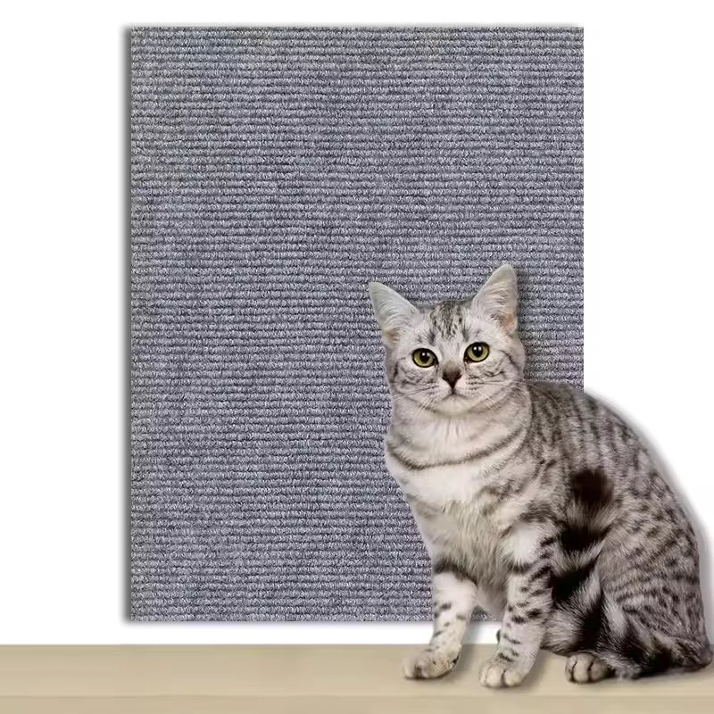 Cat Scratch Mat,Trimmable Self-Adhesive Carpet,DIY Climb Cat Scratcher for Cat Couch Furniture or Wall Protector,Covering Cat Tower,and Replacement Pads