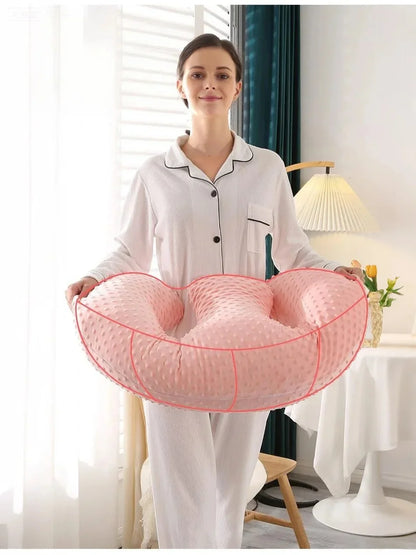 Baby Breastfeeding Pillow Doudou Velvet Multifunctional Pregnant Women Breastfeeding Artifact Pillow Slope Pillow Baby Pillow