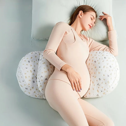 1pc SoftTouch Adjustable Pregnancy Pillow U Shaped Full Body Support Cushion with Removable Cover Portable Back Support for Side