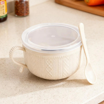 Large Soup Mug 25oz Cup Bowl with Lid Large Soup Mug Dinnerware for Travel Tea Christmas Cafe Oats Lunch Noodle Sandwich